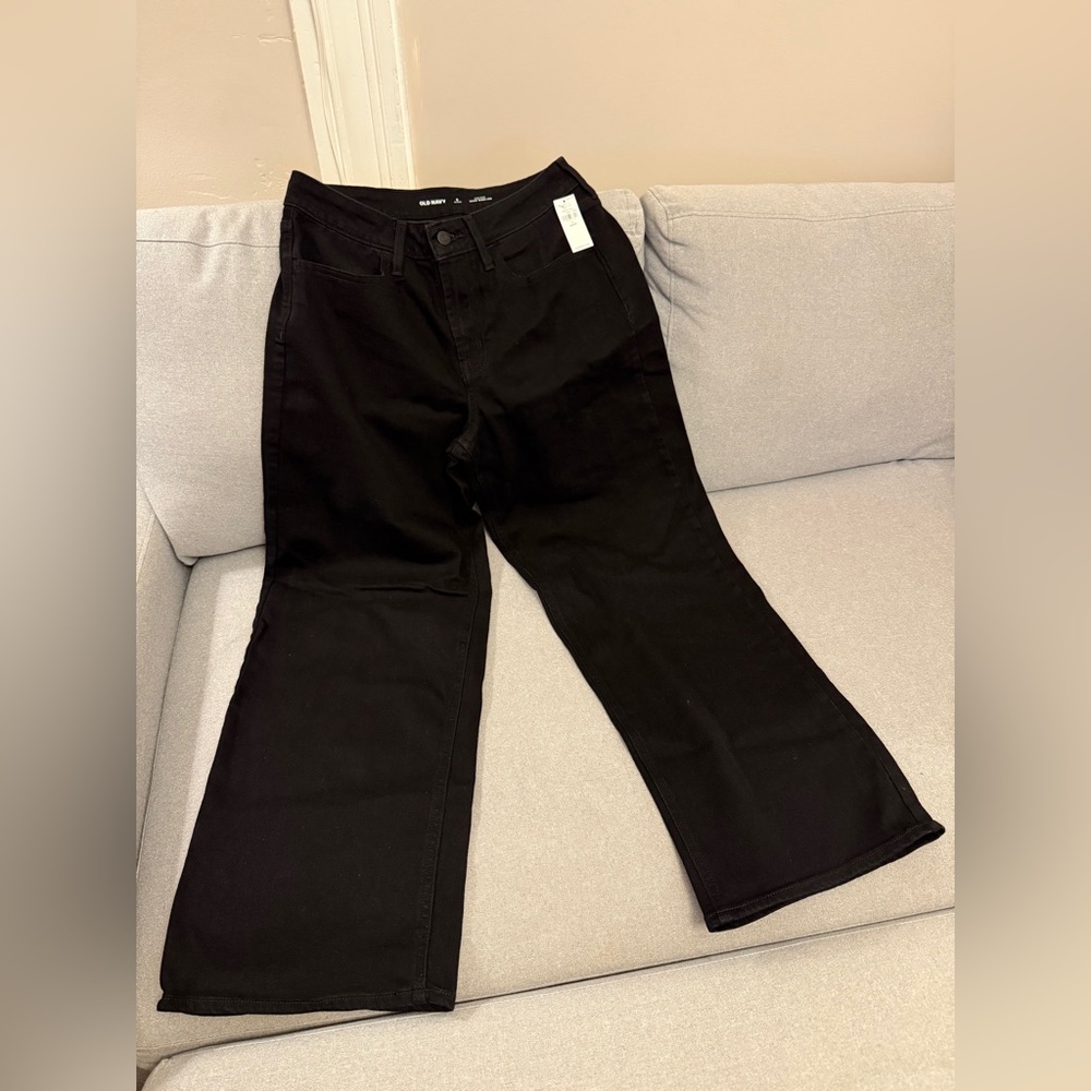 BRAND NEW! Old Navy Black High-Rise Wow Wide Leg Jeans